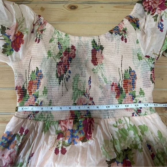 Free People Morning Glory Dress – Floral Boho Handkerchief Hem - Picture 6 of 11